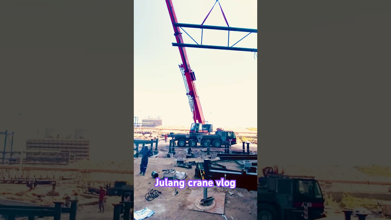 Demag crane @JULANGCRENEVLOG1 #crane #viral #trending #heavy #cranework