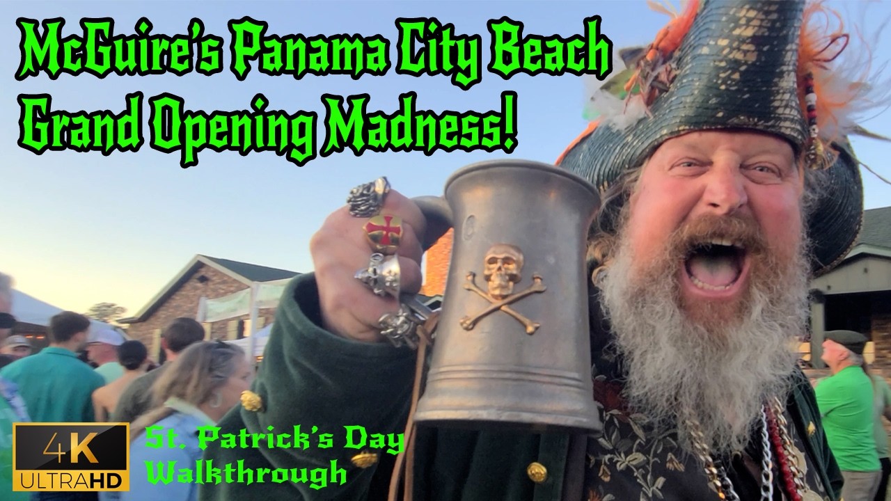McGuire’s Irish Pub Panama City Beach Grand Opening Tour – St. Patrick’s Day 2025 Festivities!