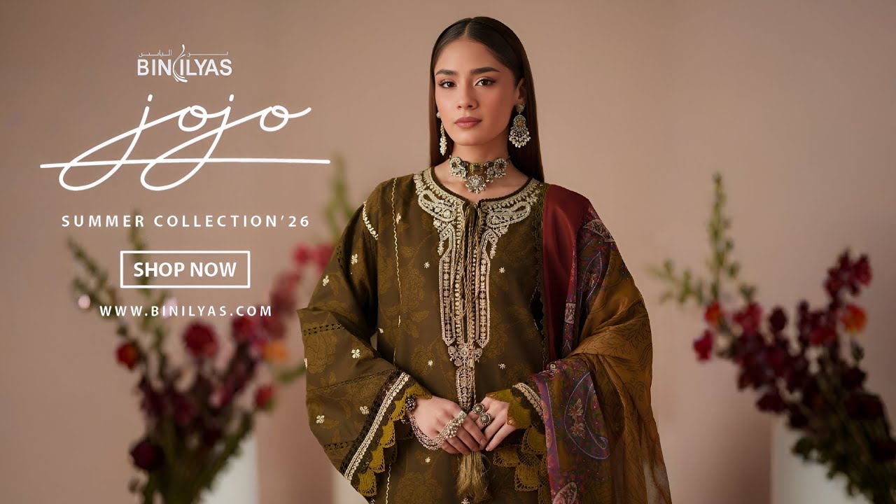 Binilyas Jojo Summer Lawn Collection 2026|Binilyas Unstitched Embroiderd Lawn Collection Summer 2026