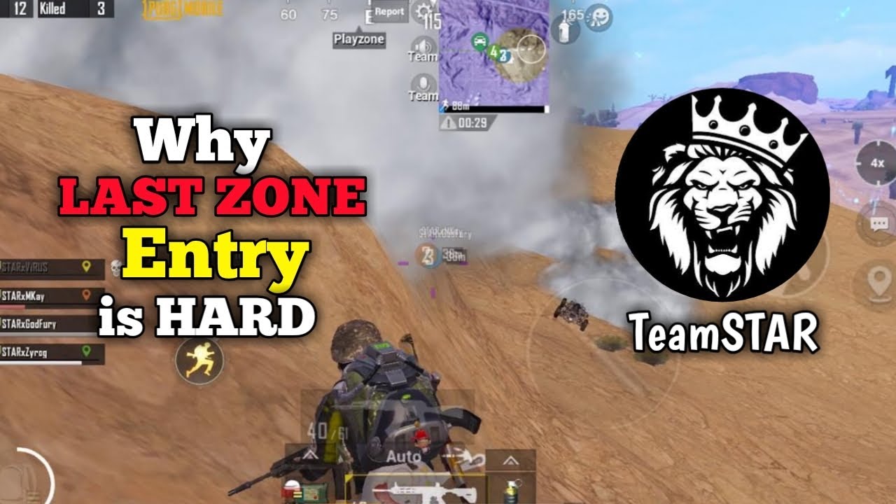 Why Last ZONE entry is so HARD | TeamSTAR &bull; PUBG &bull; PAKISTAN 🇵🇰