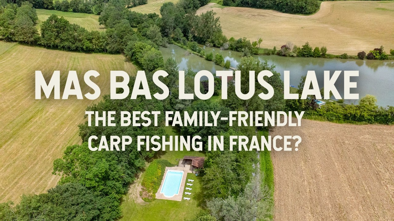 Mas Bas Lotus Lake - Carp Fishing with Accommodation & Pool