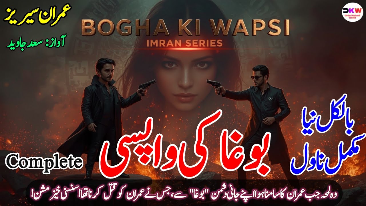 BOGHA KI WAPSI | Imran Series Spy by Mazhar Kaleem MA Spy Thriller Novel | Urdu Audio Book
