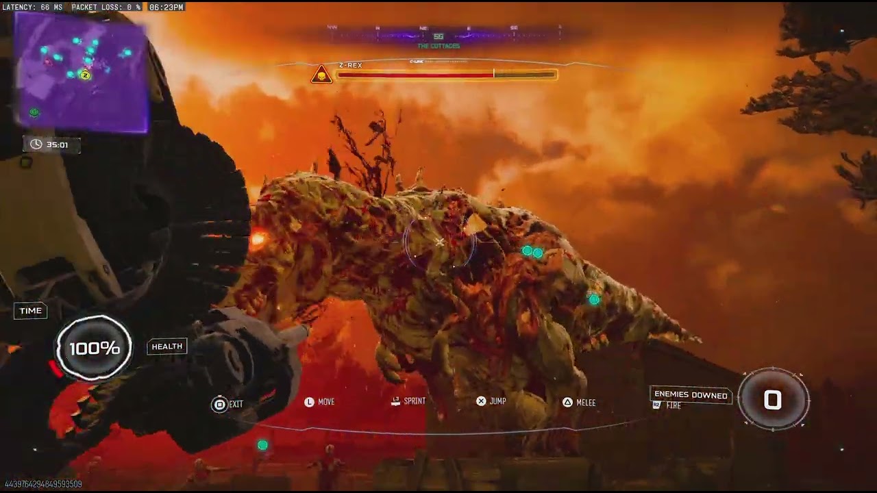 T-rex boss fight in COD