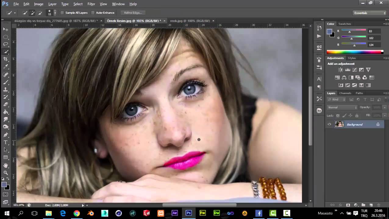 PHOTOSHOP CS6 - RENK TONLARI İLE DEĞİŞİM