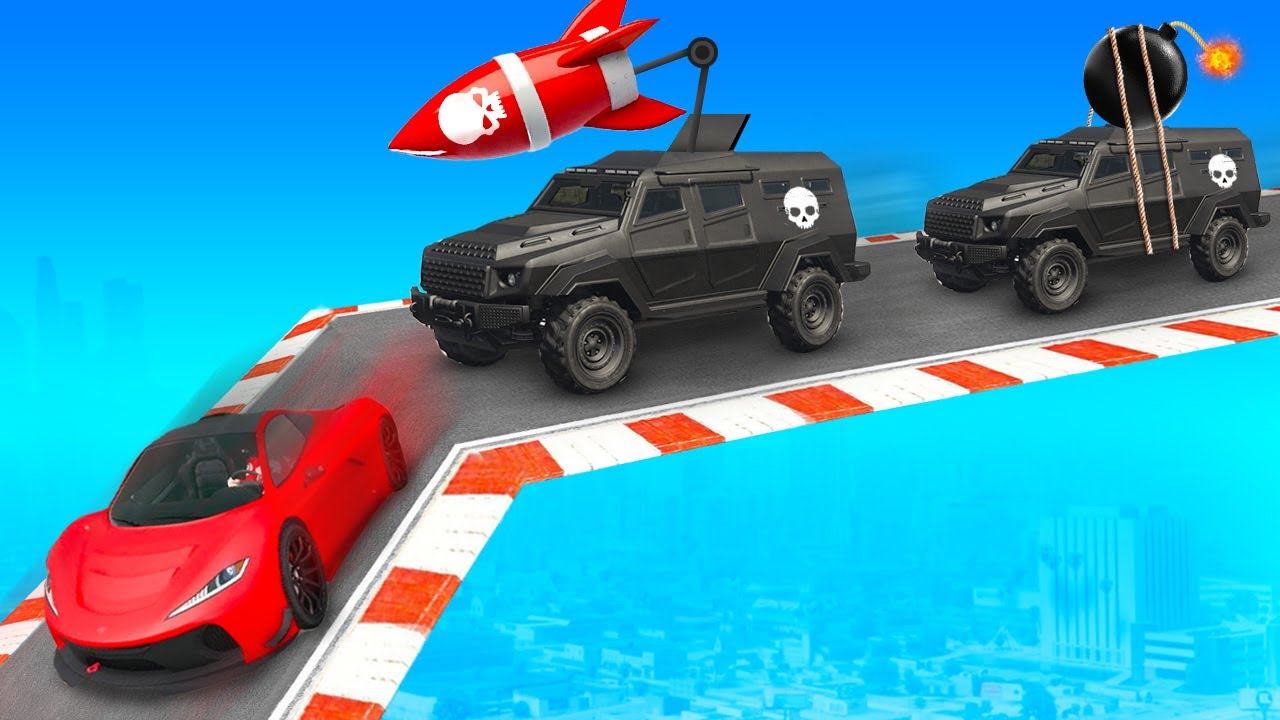Megaramp Met 2 Saborteurs! (GTA 5 Race)