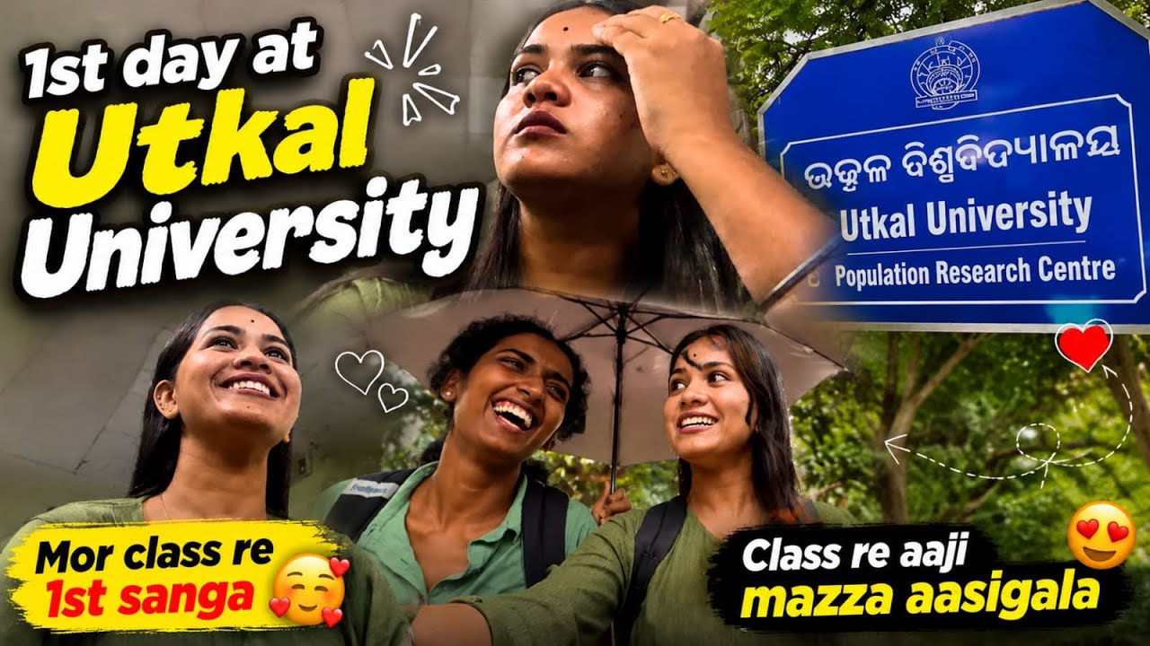 1st day at Utkal university 📚🌻🩵 #viralvideo #utkaluniversity #odisha #vlogger #trendingvideo 