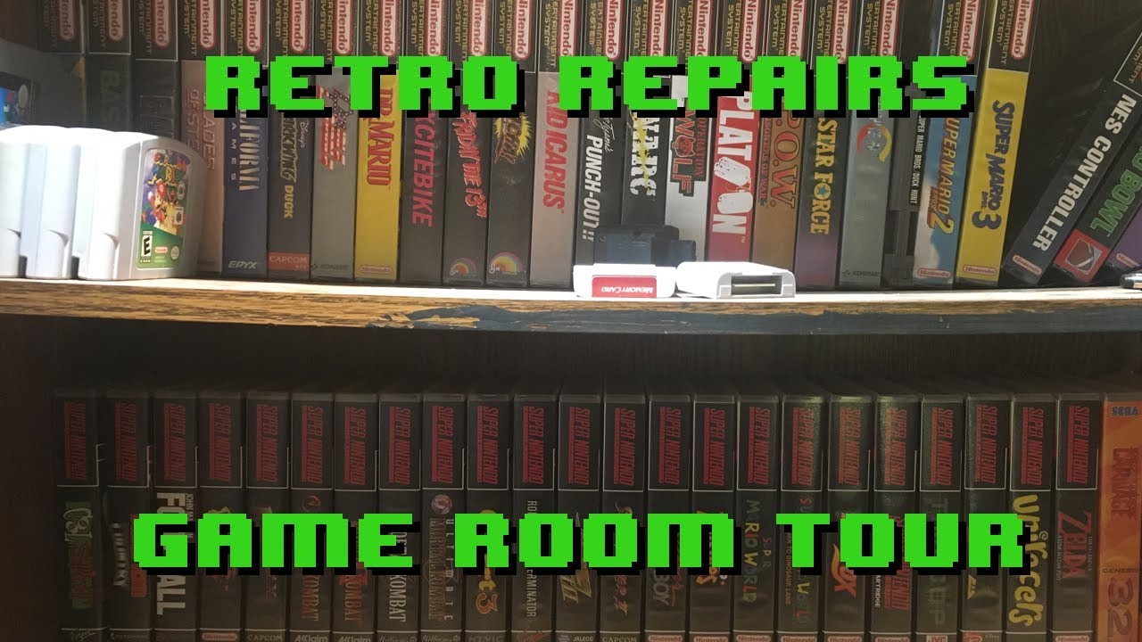 Retro Repairs - Game Room Tour - Case up your games with www.thecoverproject.net