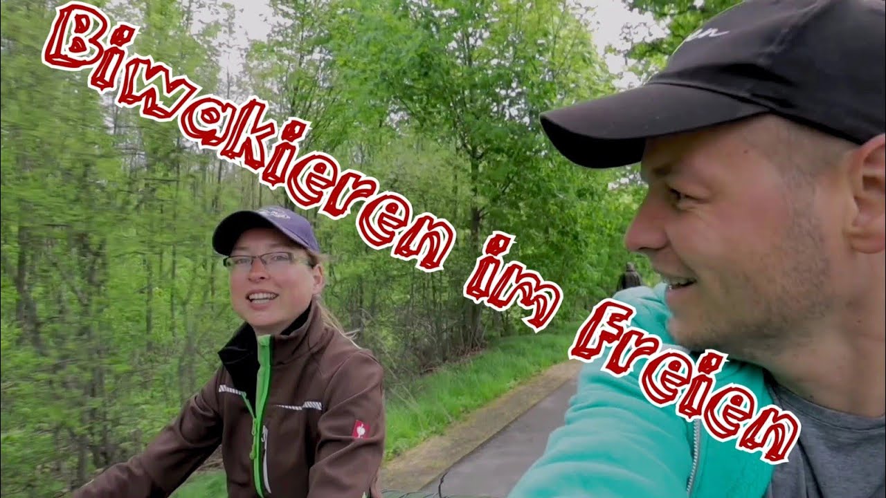 &Uuml;bernachten im Freien ohne Zelt mit B&auml;rbel - Bushcraft Radtour - Microabenteuer F1
