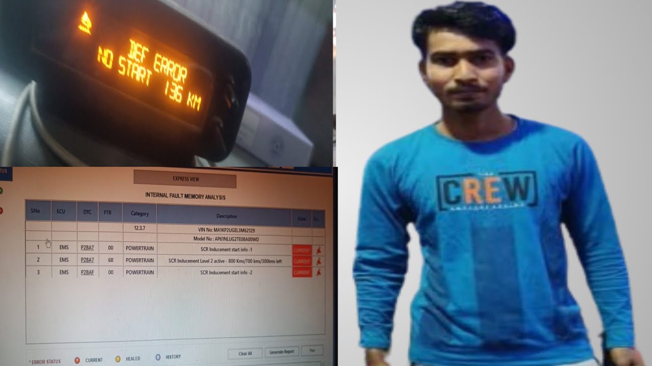 jeeto Bs6 nox sensor open circuit P2200 P2BAD SCR incurret Detected p2203