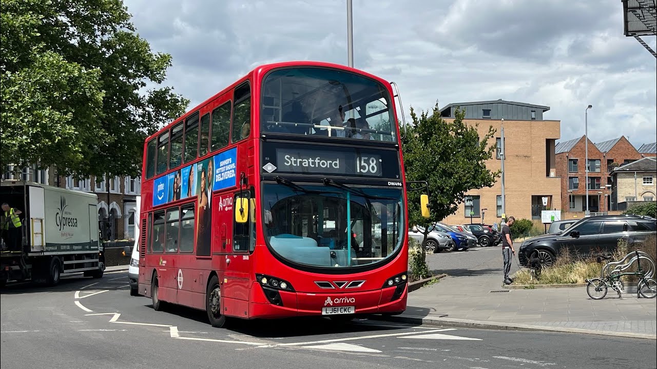 Journey on Route 158 | Arriva London (LJ61CKC DW496)