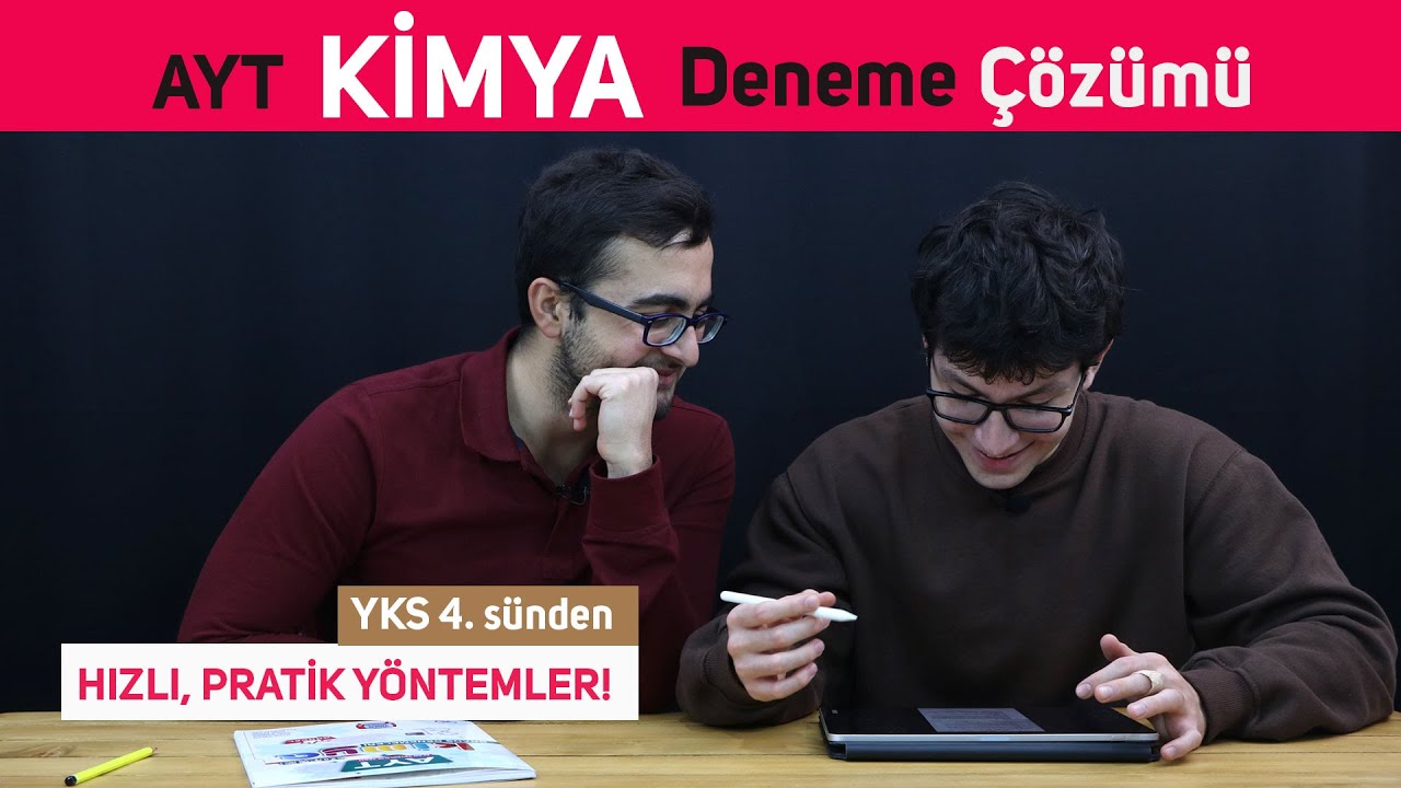 AYT’DE NET KAZANDIRAN KİMYA BRANŞ DENEME ÇÖZÜMÜ | TÜRKİYE 4.SÜ İLE PRATİK SORU ÇÖZÜMLERİ…