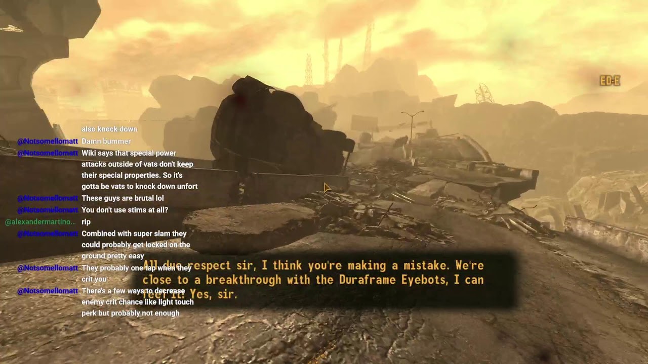 NV permadeath melee: another short one today