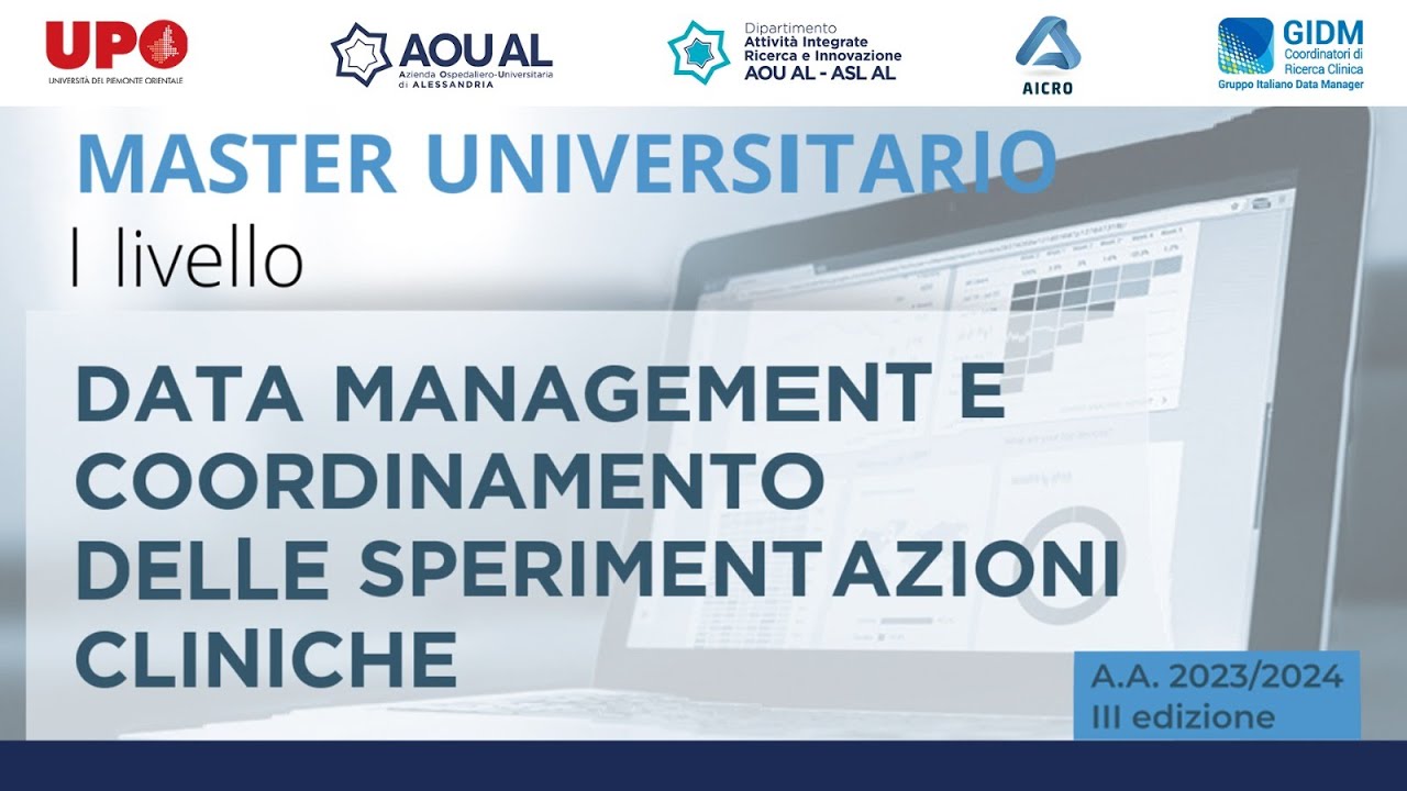 Master in Data Management e Coordinamento delle Sperimentazioni cliniche