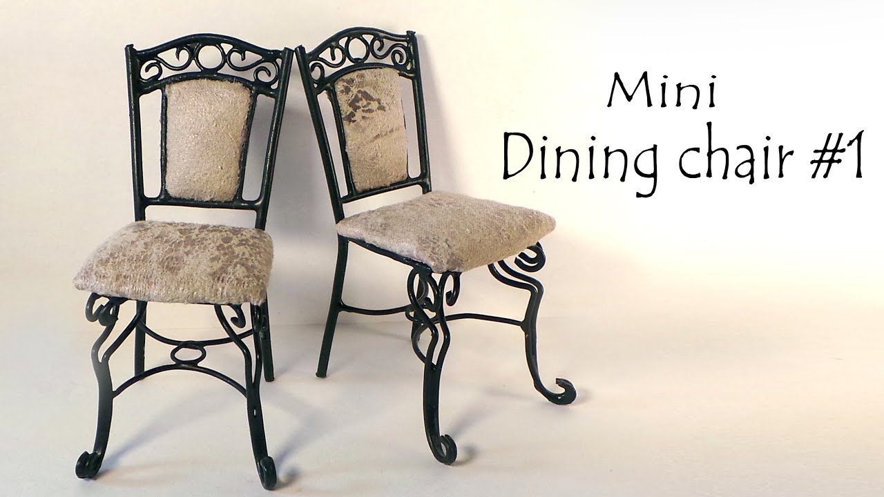 Miniature Furniture; 'Dining Chair' Tutorial