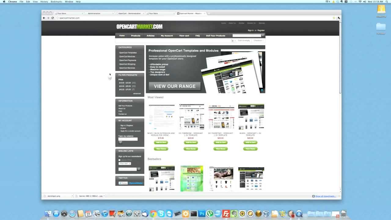 How to install an OpenCart template
