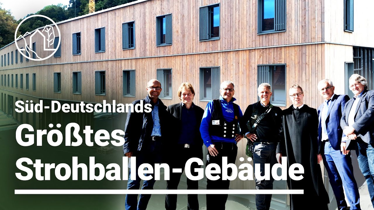 Größter Strohballenbau Süddeutschlands | Strohballenhaus St. Wunibald Kloster Plankstetten