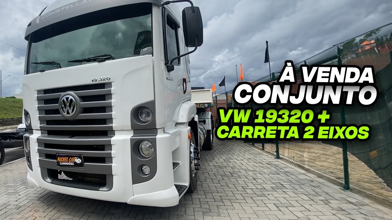 MAIS UM CONJUNTO TOP À VENDA NA LOJA MICHELCAR │ CAVALO VW 19320 2007 + CARRETA 2 EIXOS SUSP AR 2013