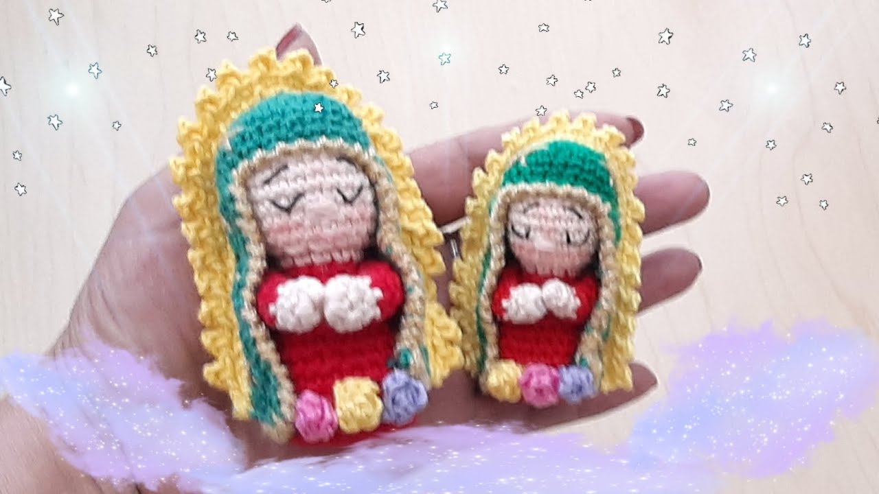 🌟 MINI VIRGEN DE GUADALUPE AMIGURUMI/ 2 X 1  / TUTORIAL PASO A PASO 🌟