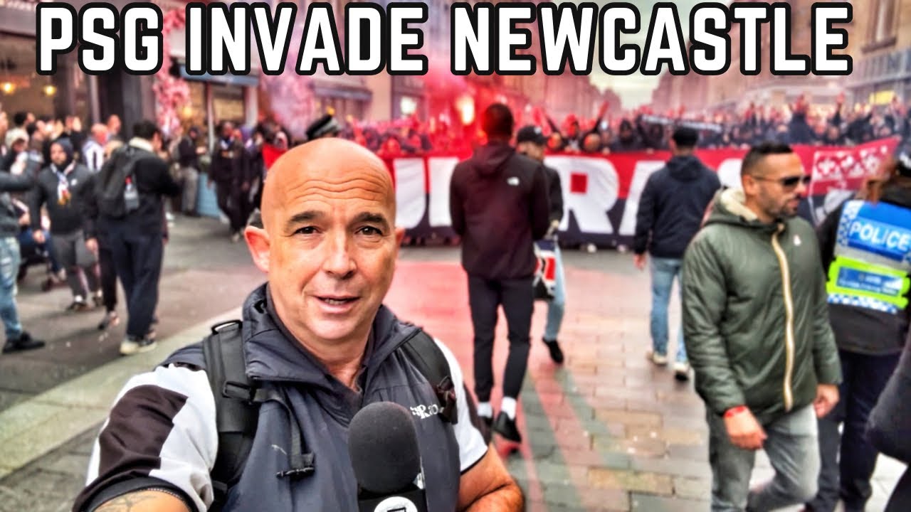 FRONT LINE COVERAGE Of The PSG INVASION Of Newcastle