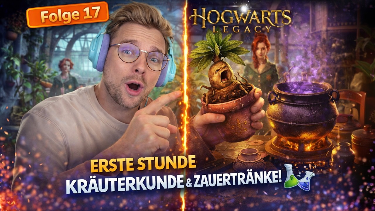 Unsere erste Stunde KRÄUTERKUNDE & ZAUBERTRÄNKE! 🌿🧪 | Hogwarts Legacy #17