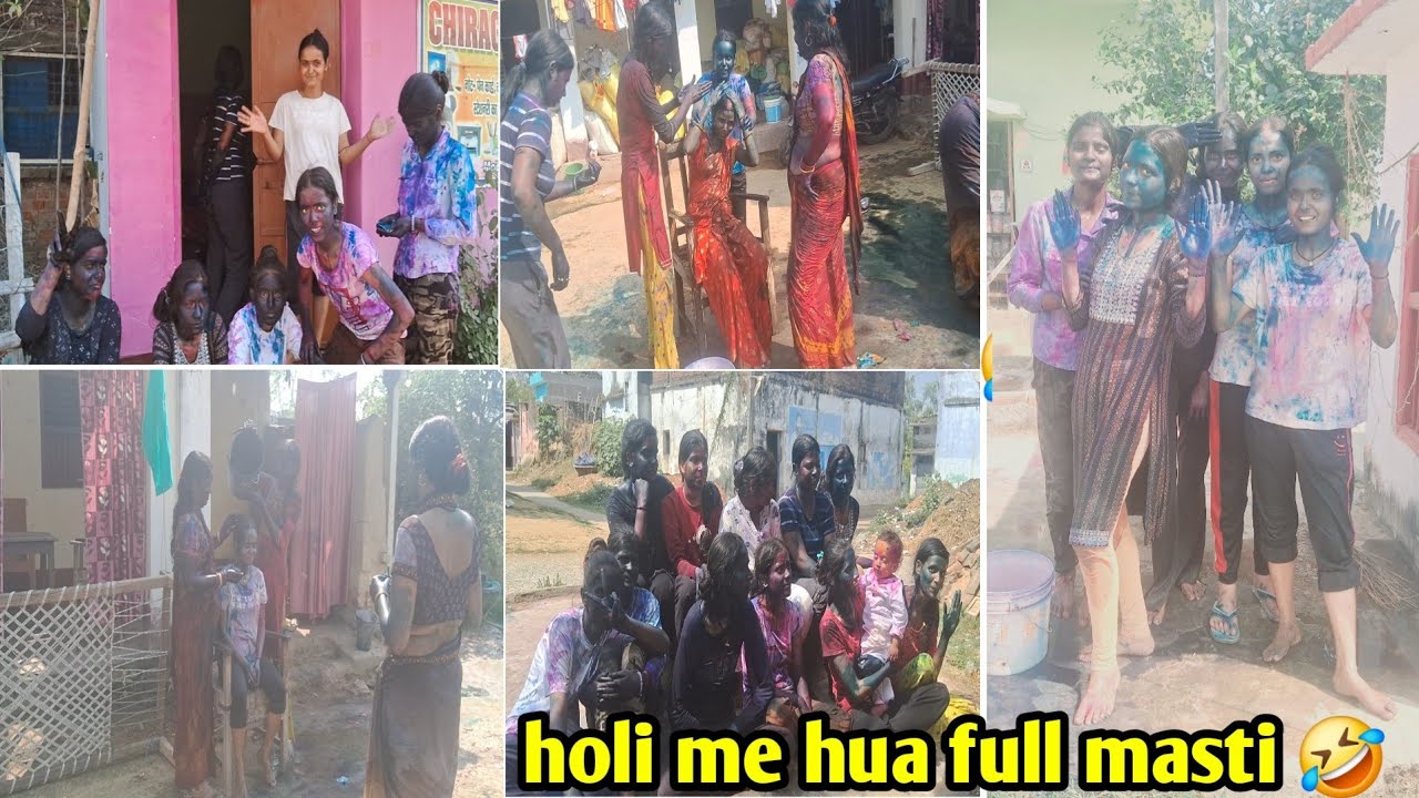 ये होली देखकर तो आपका हसी रूके गा नहीं👈🤣 ||ya holi last tak jarur dakhia 🤣 #new comedy vlogs
