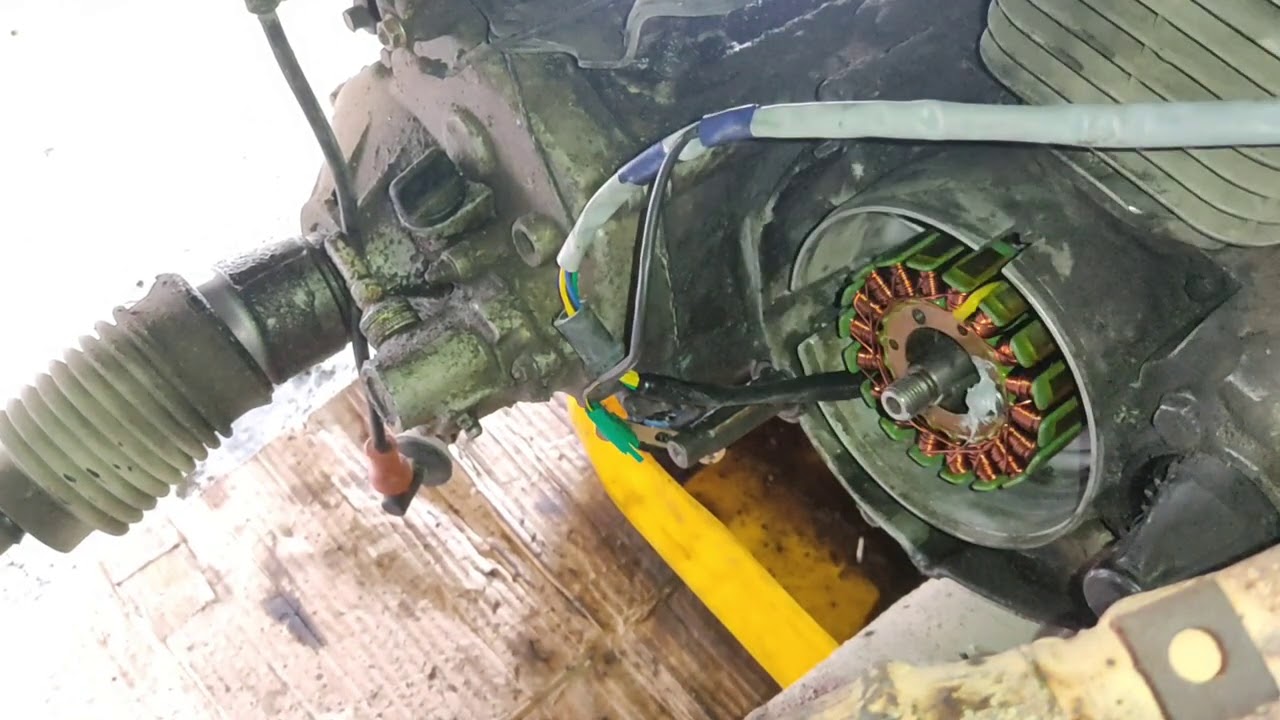 CÓMO CAMBIAR EL PLATO DE BOBINA DE CARGA, DE UNA MOTOCARRO BAJAJ..