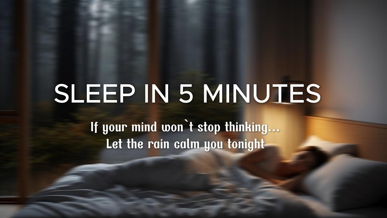 Rain Falling on a Quiet Zen Garden 🌿☔️ | Sleep Instantly #sleepmusic #meditationmusic #spamusic