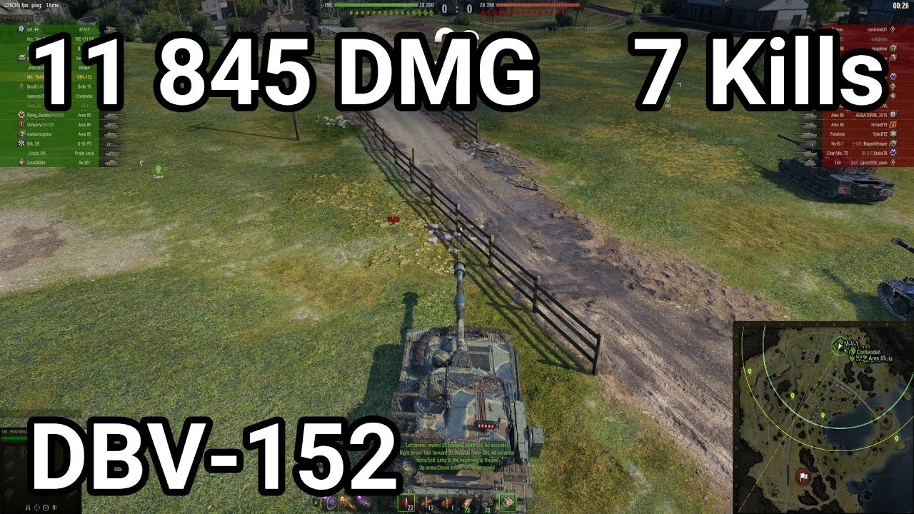 DBV-152 - 11 845 damage / 7 kill / 461 assist
