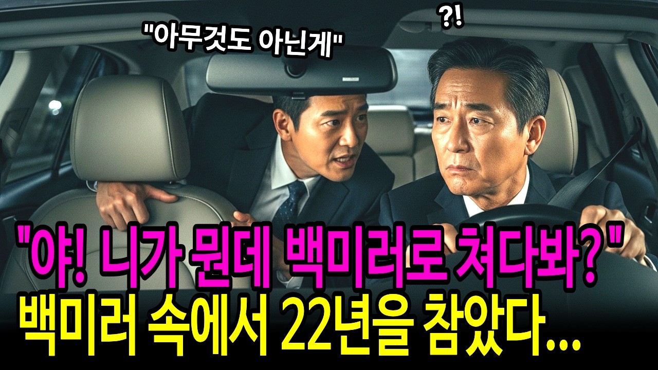 재벌 회장 운전기사를 거지 취급한 임원들, 기사가 20년간 녹음한 뒷자리 대화록이 있었습니다 | 인생사연 | 노후사연 | 감동사연 | 인생이야기 | 사연라디오 | 오디오북