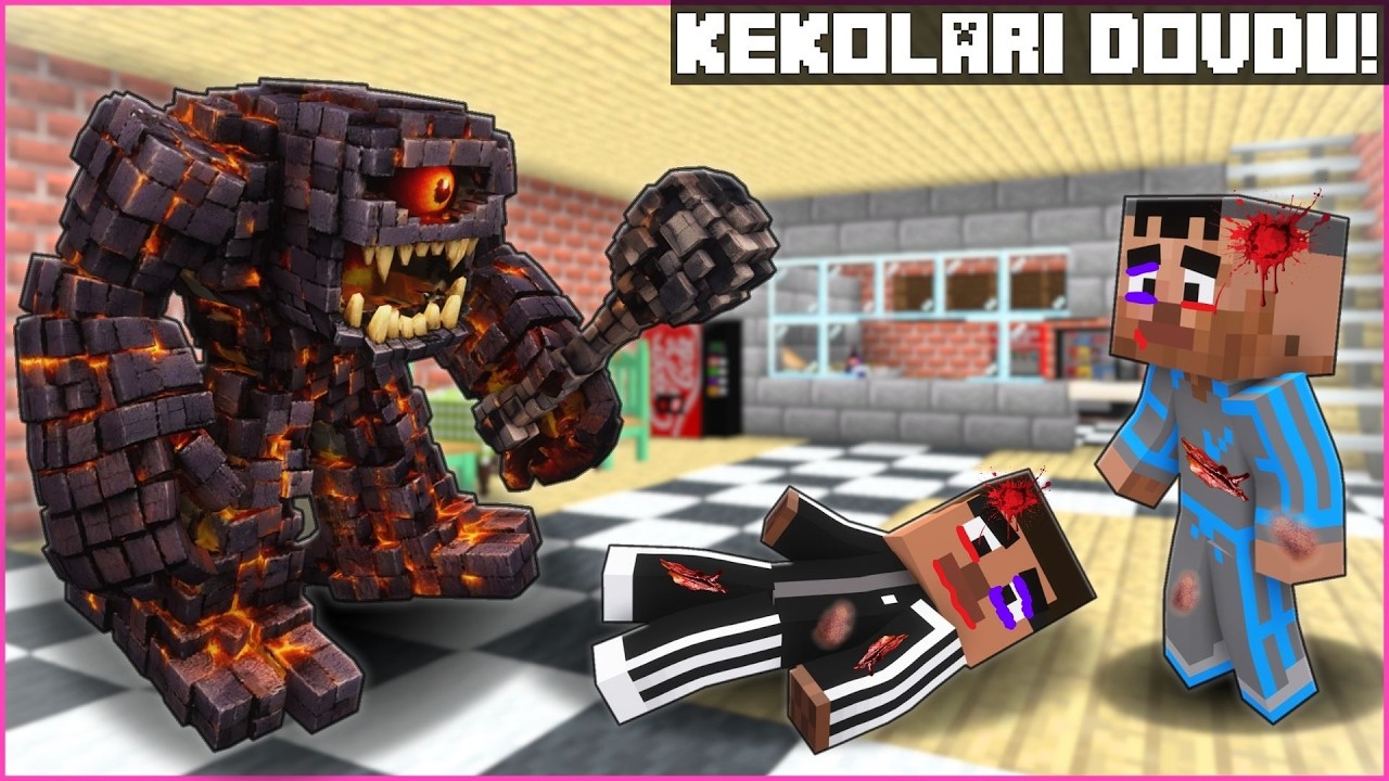 YERALTI CANAVARI OKULDA KEKOLARI DÖVDÜ! 😱 - Minecraft ZENGİN FAKİR HAYATI