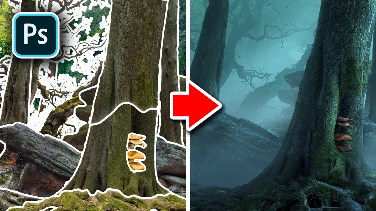 Create FANTASY Scenes for your Photoshop Creatures!