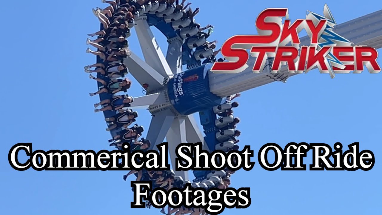 Sky Striker Commercial Shoot Off Ride Footages At Six Flags Great America