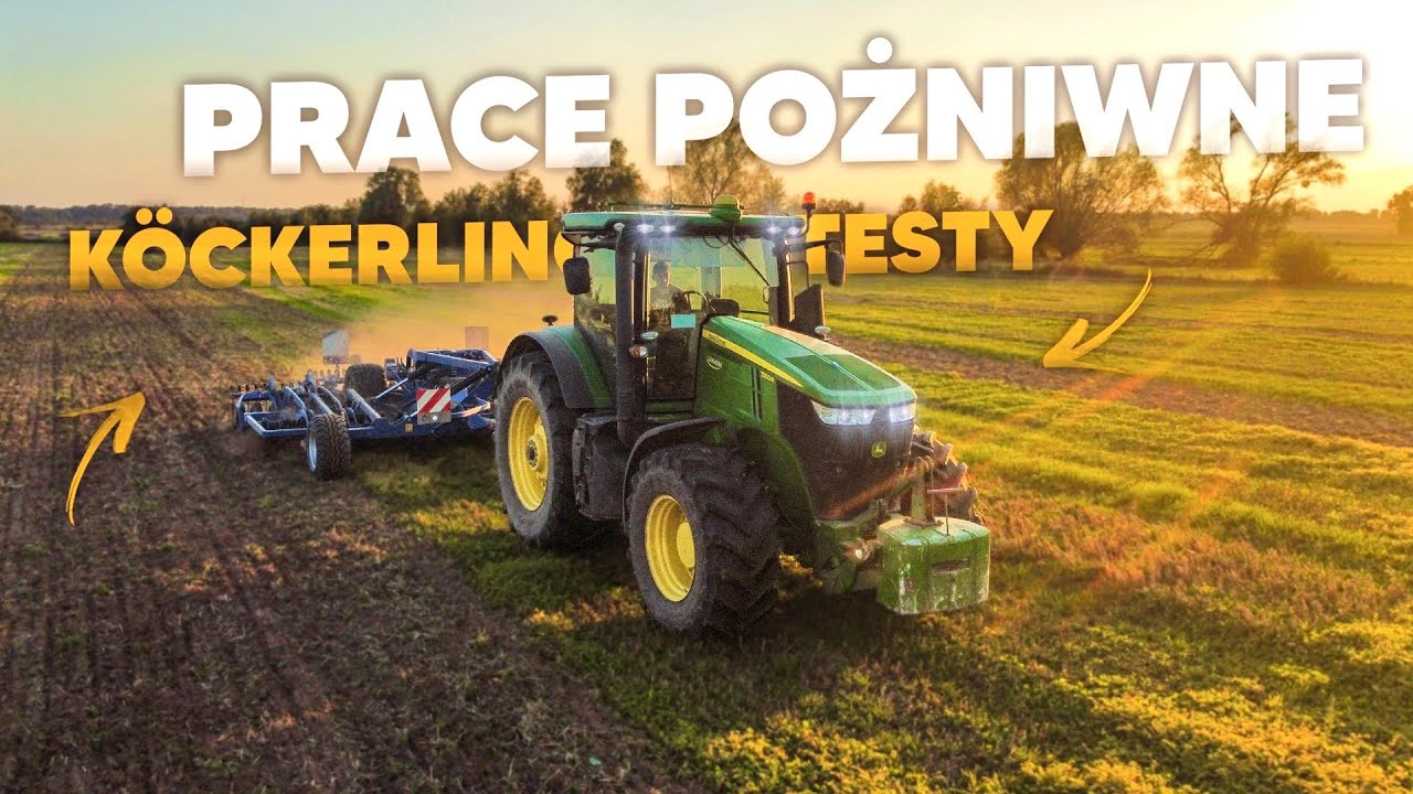 PRACE POŻNIWNE 2023! TESTY w GR Hładki - KÖCKERLING REBELL CL 500T & JOHN DEERE 7250R ☆ ☆ AW ™