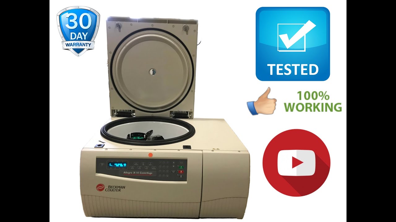 Beckman Coulter Allegra X 14 Benchtop Centrifuge A99464 with SX4750 Rotor in1566 3 & 26