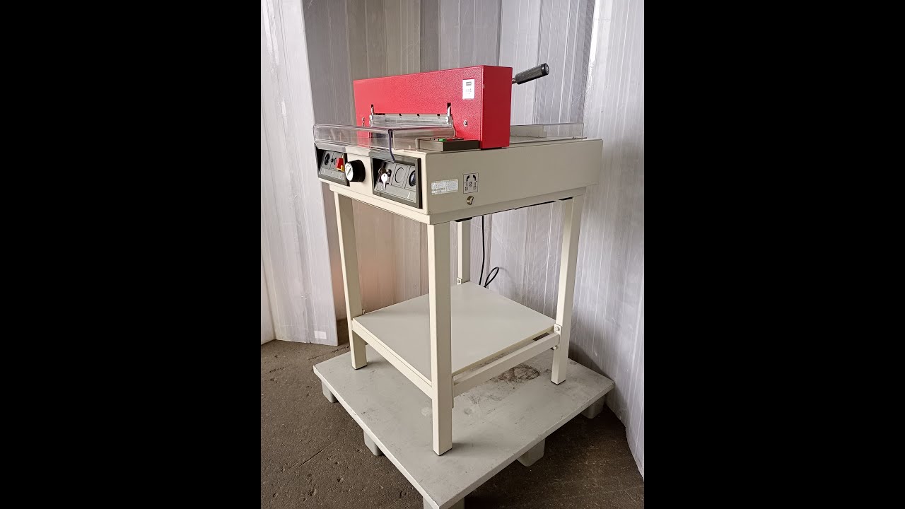 [中古]マイツ 断裁機CE- 43ATS型(028998) 動作確認動画