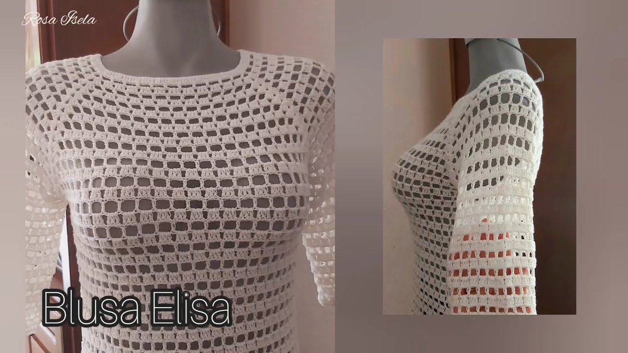 BLUSA TEJIDA TODAS LAS TALLAS #rosaisela