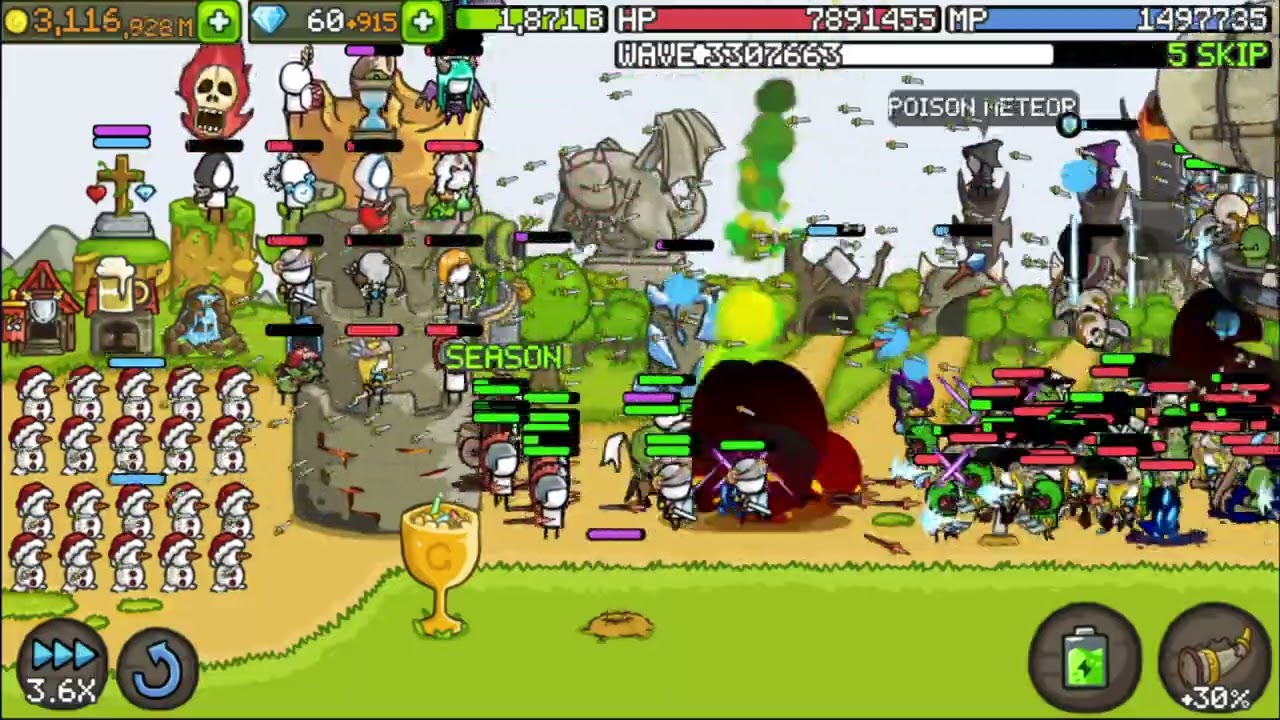 grow castle 3,300,000 wave 성키우기 330만 웨이브