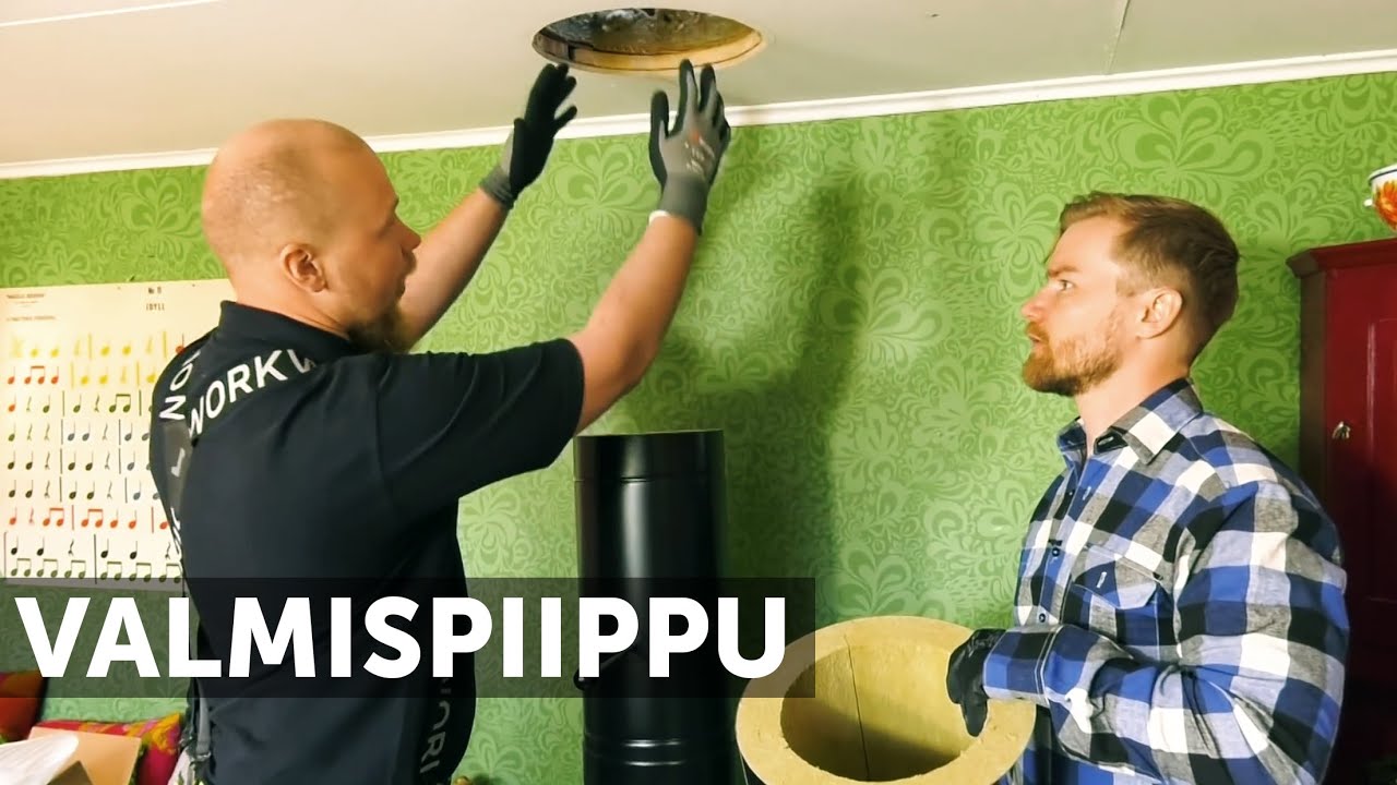Asennetaan Mökille Valmispiippu @Koti K2J9