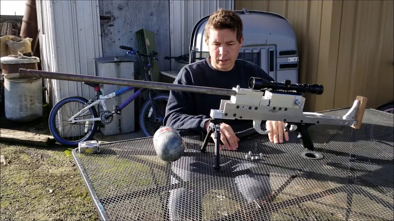 Custom built big bore air rifle.