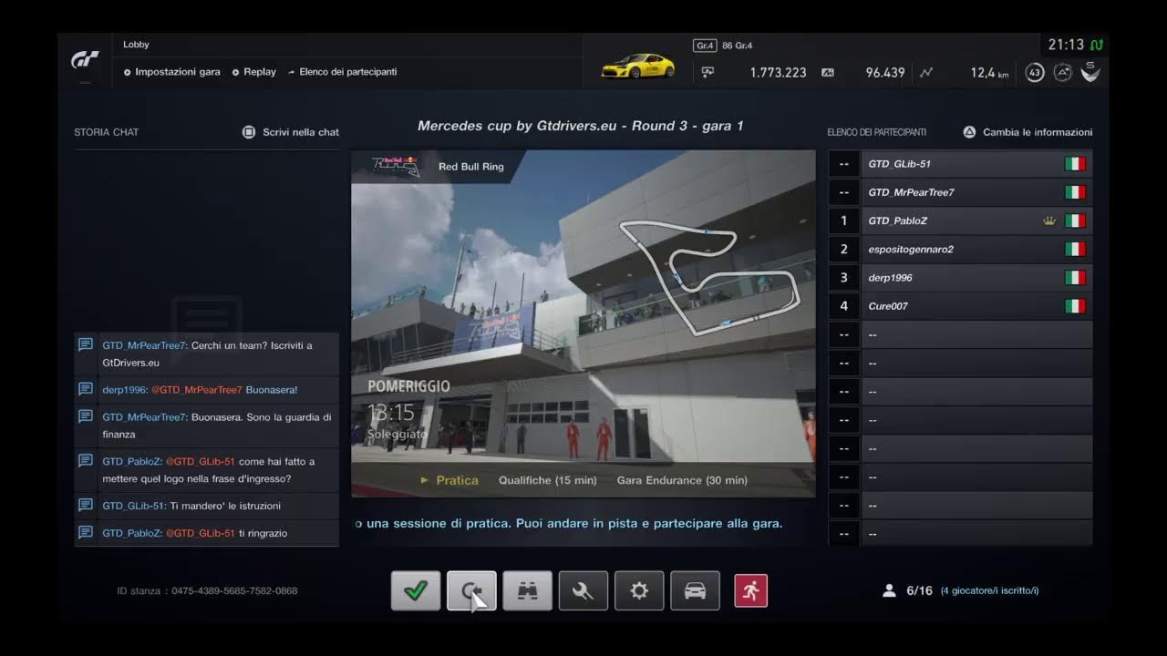 GTDrivers.eu - Gt Sport - Mercedes Cup - Round 3 - Lobby 2