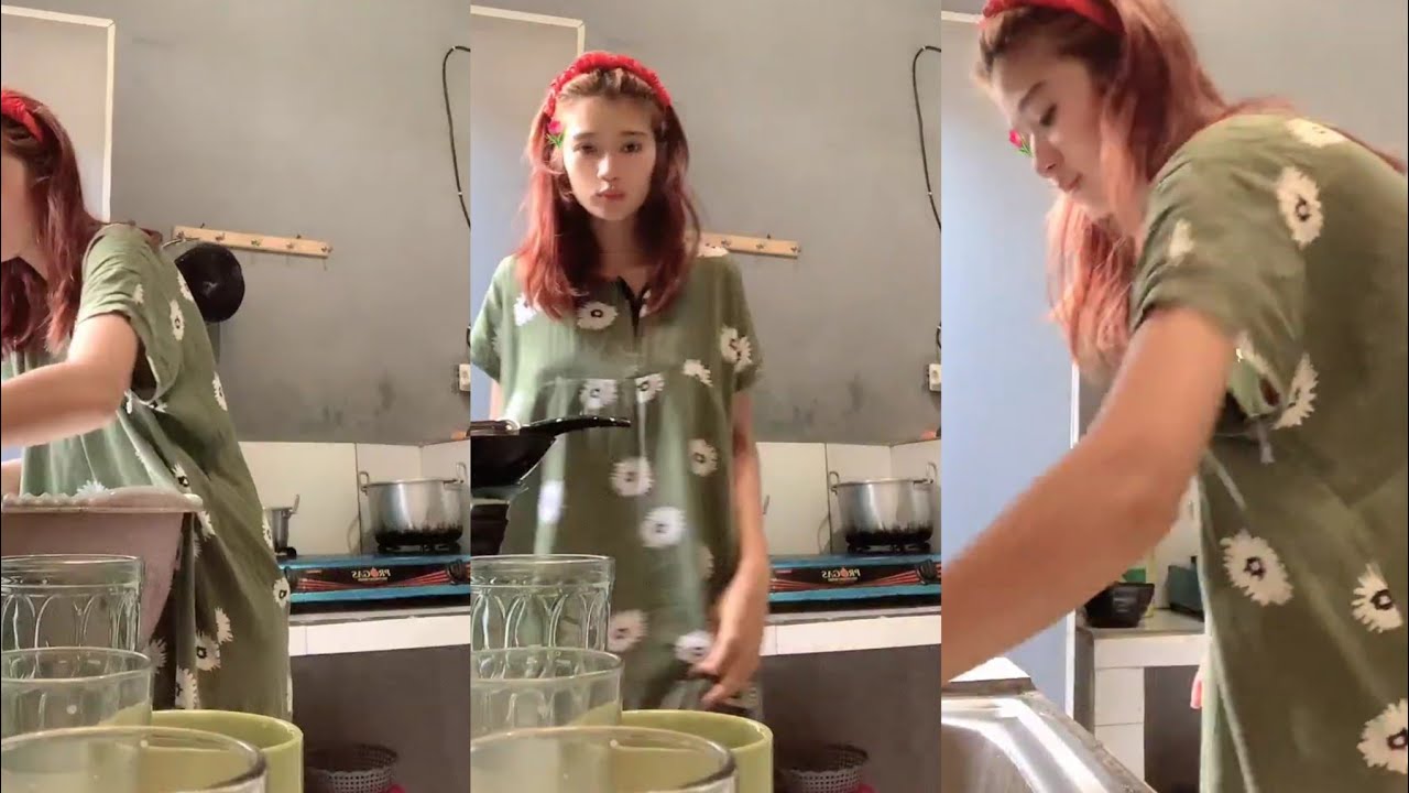 NAGIH TV - HARUS NONTON BNGA NO ARMOR LIVE TIKTOK BERSIHIN DAPUR MAU MASAK ADA YANG KELIATAN NONGOL