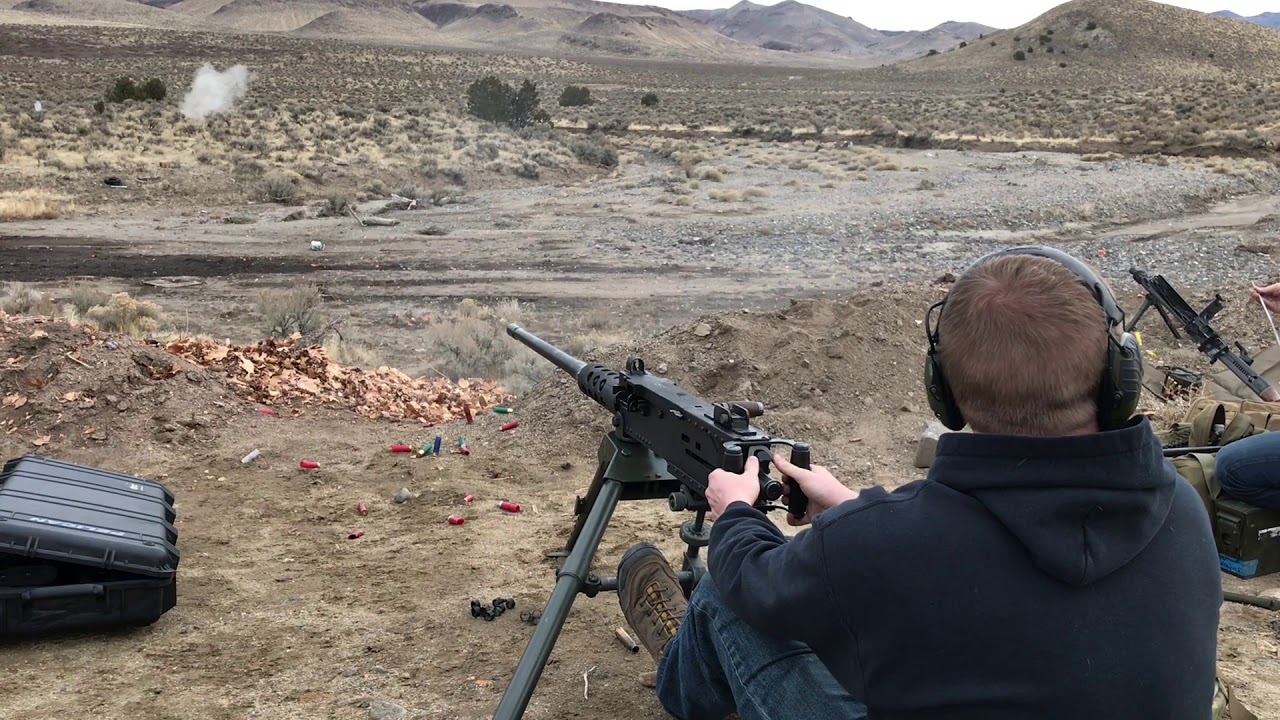 First test fire of a semi auto M2HB