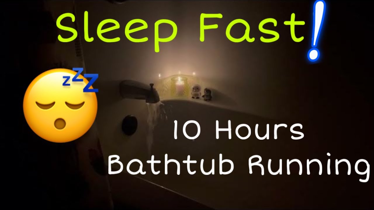 10 Hours Bathtub Filling Sound | Candle Lit - Relaxing ASMR Water Sounds for Sleeping