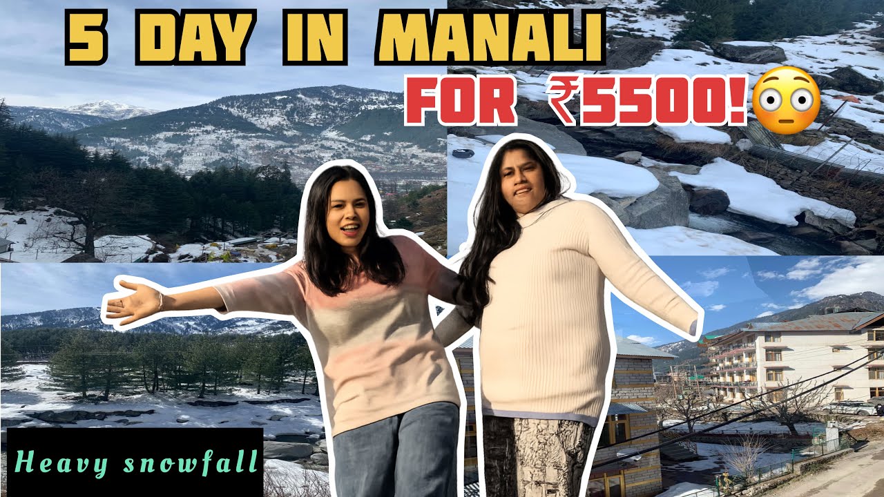 Epic Manali Adventure: Snow, Friends & Thrills!  #manali #trip #dailyvlog #nature #snow