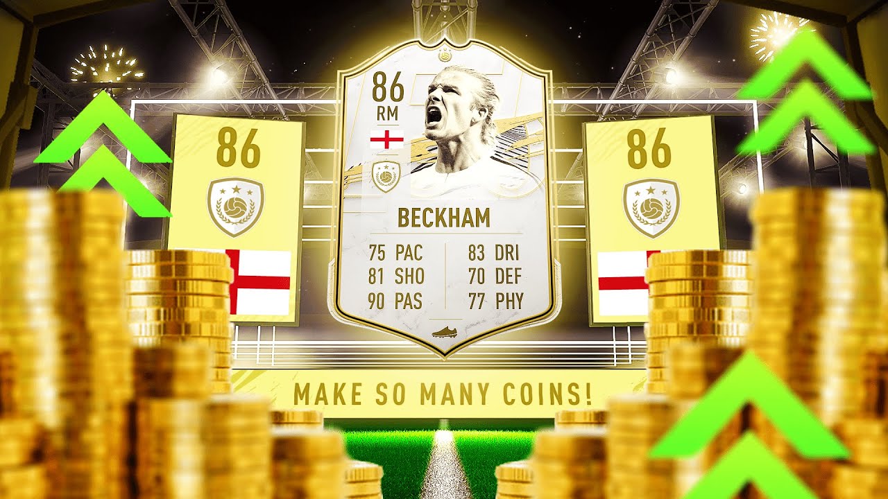 HOW TO MAKE A LOT OF COINS ON ICON DAVID BECKHAM!!! BE CAREFUL INVESTING IN BABY/MID ICONS! FIFA 21