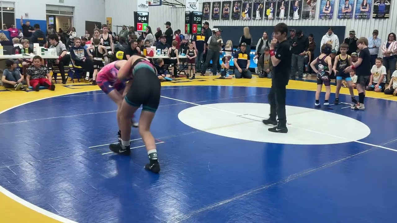 Alaina’s 1st folkstyle match at the 2026 Brady Read Memorial