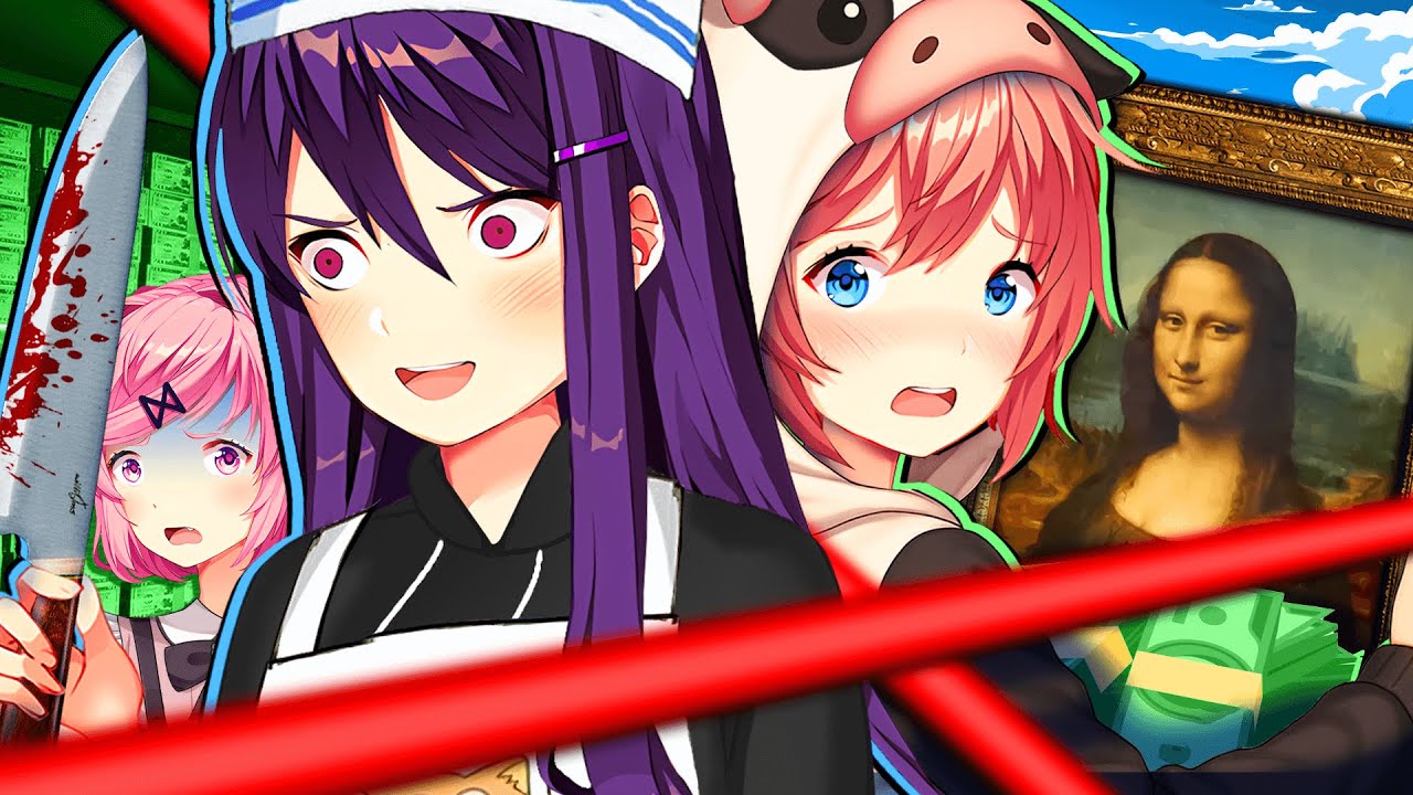 Dokis Rob a Museum🎨(DDLC Voiced Animation)