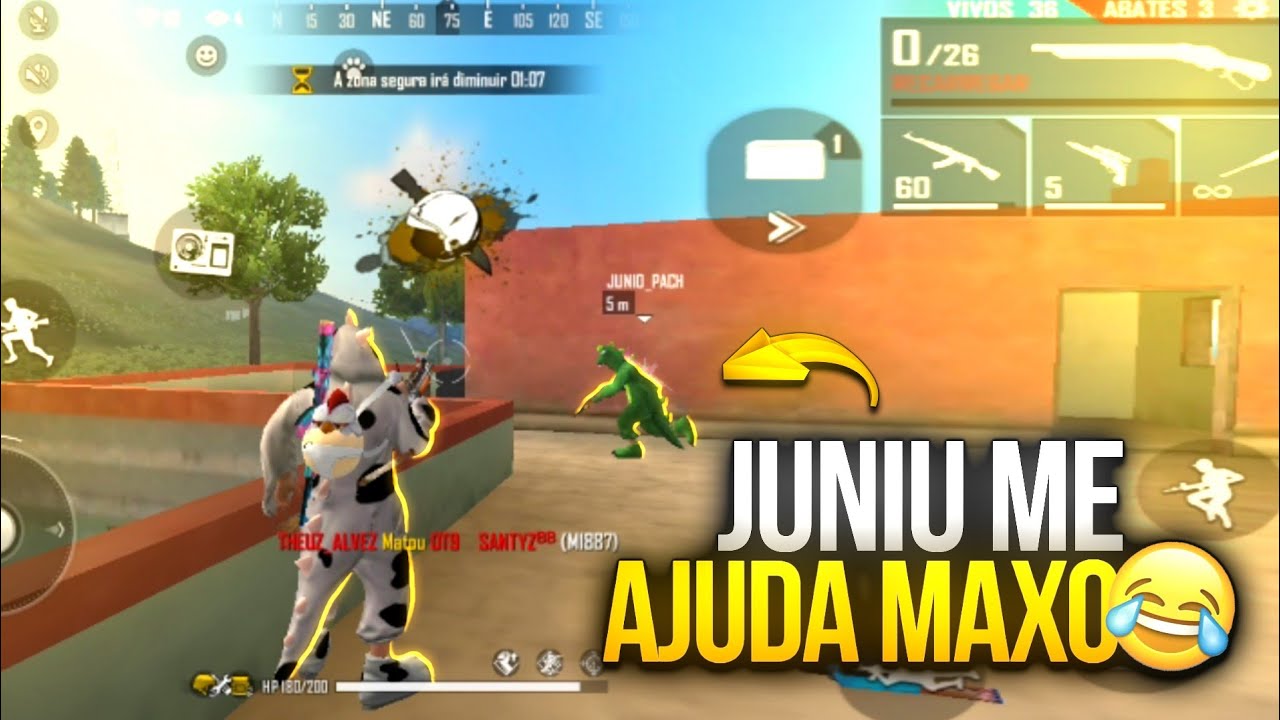 REFLEX&Atilde;O DA CEGA E A MUDA FREE FIRE 😂 HUMOR CEARENSE