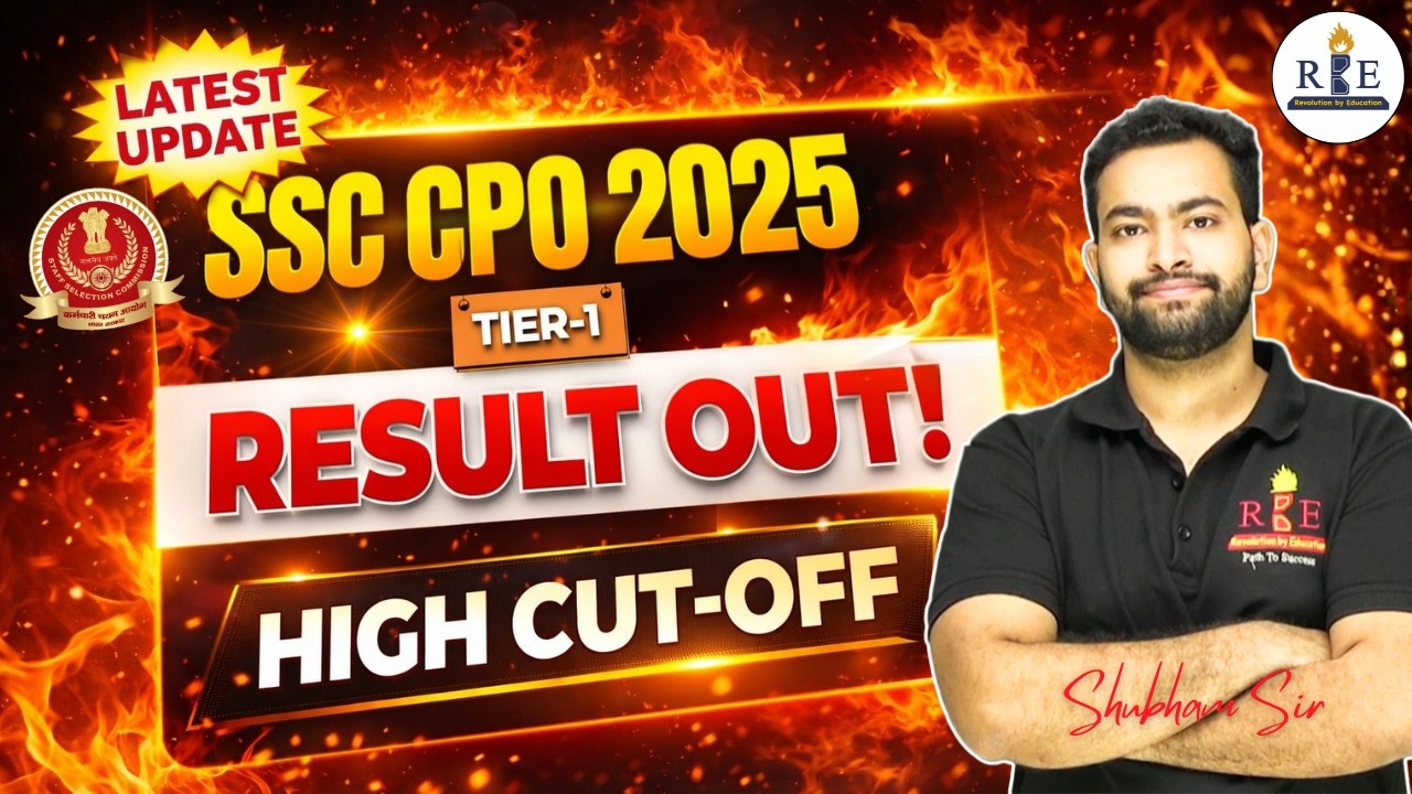 SSC CPO 2025 Tier-1 Result Out | High Cut-Off | Analysis by Shubham Sir