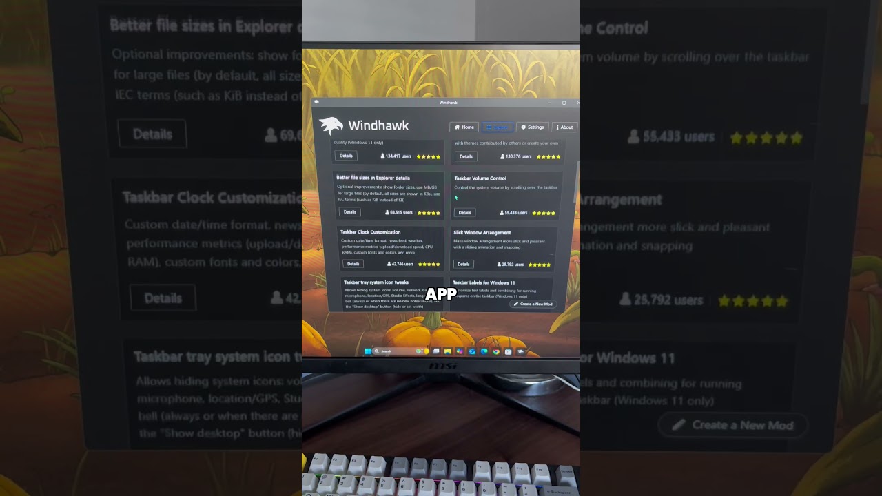 Как настроить рабочий стол Windows (Windhawk)
